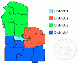 Worth County District Map
